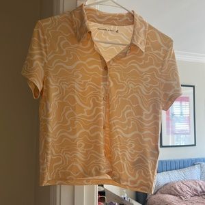 NWOT Y2K button down shirt